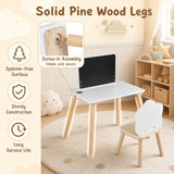Weaning Table and Chair Set with Chalkboard