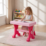 49 Keys Kids Electric Piano Keyboard Toy w/ Stool & Microphone, Educational Toddler Keyboard Set