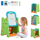 4 in 1 Art Easel for Kids, Double Sided Magnetic Board