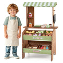 Wooden Mud Grocery Store for Kids, Outdoor & Indoor Farm Market Stand Playset