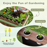 Outdoor Mud Farm Playset for Kids, Fir Wood Barnyard Pretend Toy