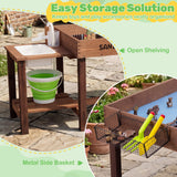 Sensory Table with Water Pump & Sink, Toddler Activity Table