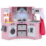 HONEY JOY Wooden Kids Play Kitchen