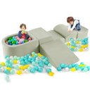 5-Piece Climb and Crawl Soft Playset w/ Ball Pit, Soft Climbing Foam Blocks for Kids