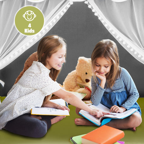 HONEY JOY Kids Play Tent, Large Playhouse with Star Ornaments