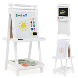 3-in-1 Double-sided Art Easel, Creative Art Center for 3+ Years Old Children