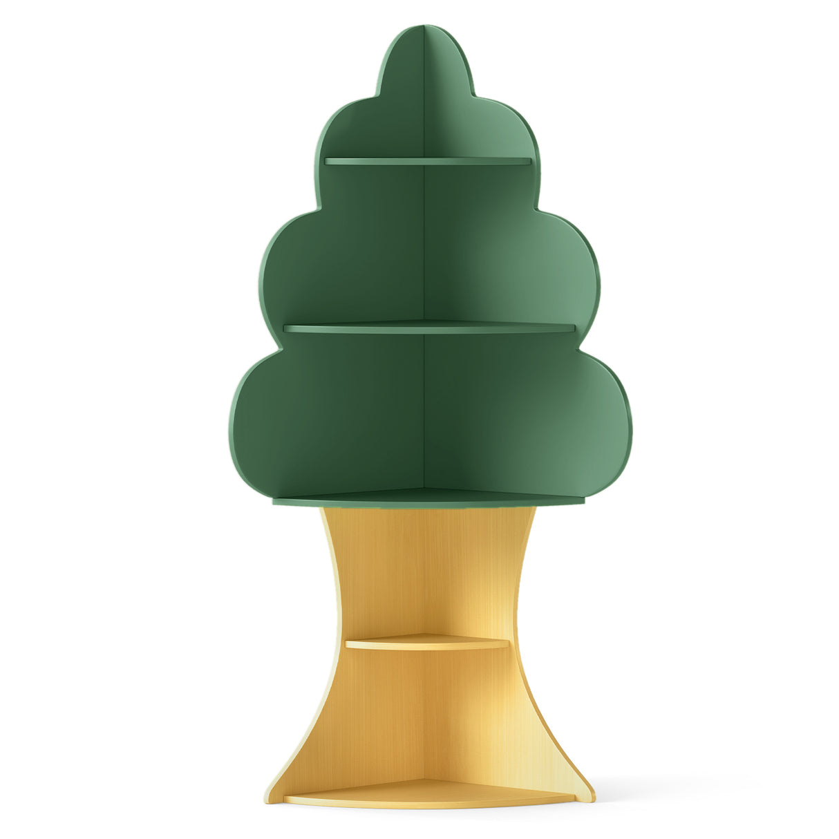 Tree Bookshelf for Kids, 5-Tier Children Book Display Rack with Anti-toppling System