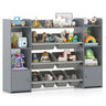 Kids Toy Storage Organizer Shelf, 4-Tier Large Storage Cabinet