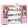 Kids Toy Storage Organizer Shelf, 4-Tier Large Storage Cabinet