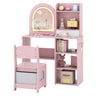 Kids Vanity Set, Princess Girls Makeup Vanity Desk with Chair
