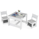 HONEY JOY 3 in 1 Kids Wooden Table & 2 Chair Set
