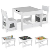 HONEY JOY 3 in 1 Kids Wooden Table & 2 Chair Set