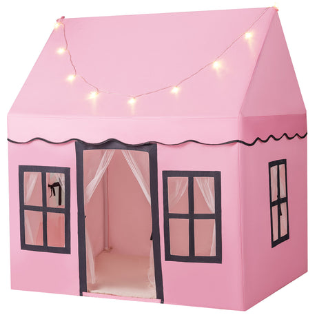 HONEY JOY Kids Play Tent, Toddler Large Playhouse w/Star String Lights