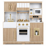 HONEY JOY Wooden Play Kitchen for Kids