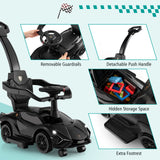 3-in-1 Ride On Push Car, Licensed Lamborghini Sliding Car