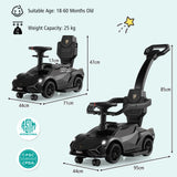 3-in-1 Ride On Push Car, Licensed Lamborghini Sliding Car