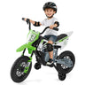 12V Kids Motorcycle with Training Wheels and Spring Suspension