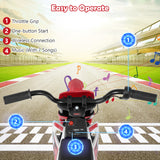 12V Kids Motorcycle with Training Wheels and Spring Suspension