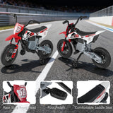 12V Kids Motorcycle with Training Wheels and Spring Suspension