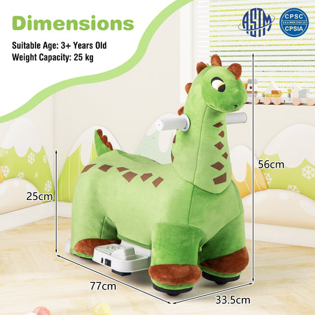 6V Dinosaur Ride on Toy for Kids