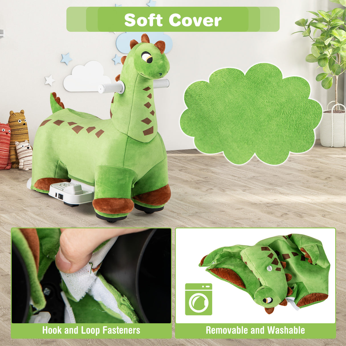 6V Dinosaur Ride on Toy for Kids