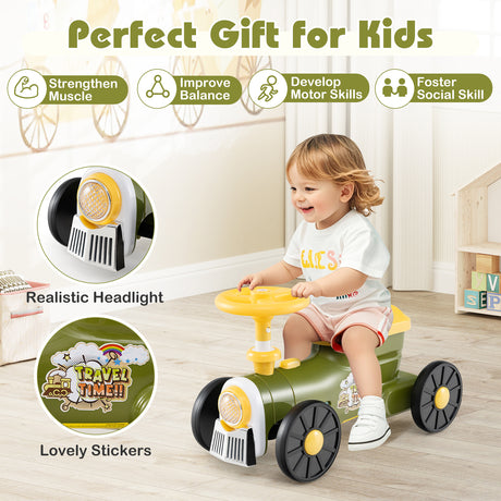 Ride on Push Car, Toddler Ride Racer for Boys Girls Aged 19-36 Months