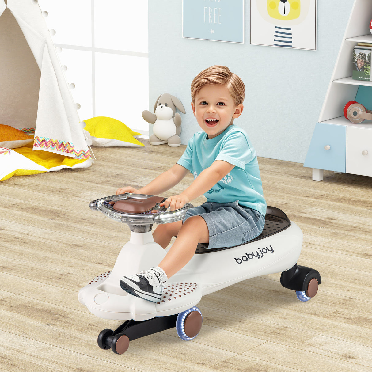 Ride on Car with Under-Seat Storage for Boys & Girls 3+ Years Old