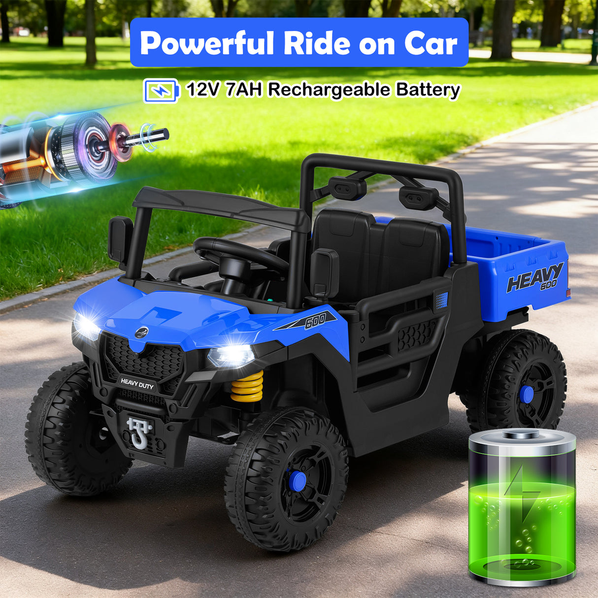 12V Ride on Dump Truck, Ride on Car with Electric Dump Bed