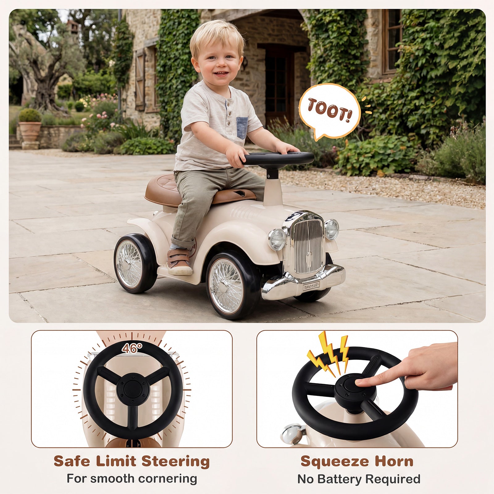 HONEY JOY Retro Kids Ride-on Toy – Babyjoy
