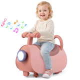 Foot-to-Floor Sliding Car w/ Under Seat Storage & Anti-rollover Device