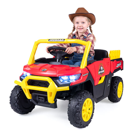 12V Kids Ride on Car with Dual 50W Motors and Remote Control