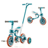 HONEY JOY 4-in-1 Toddler Tricycle, Kids Training Balance Bike w/Adjustable Parent Handle