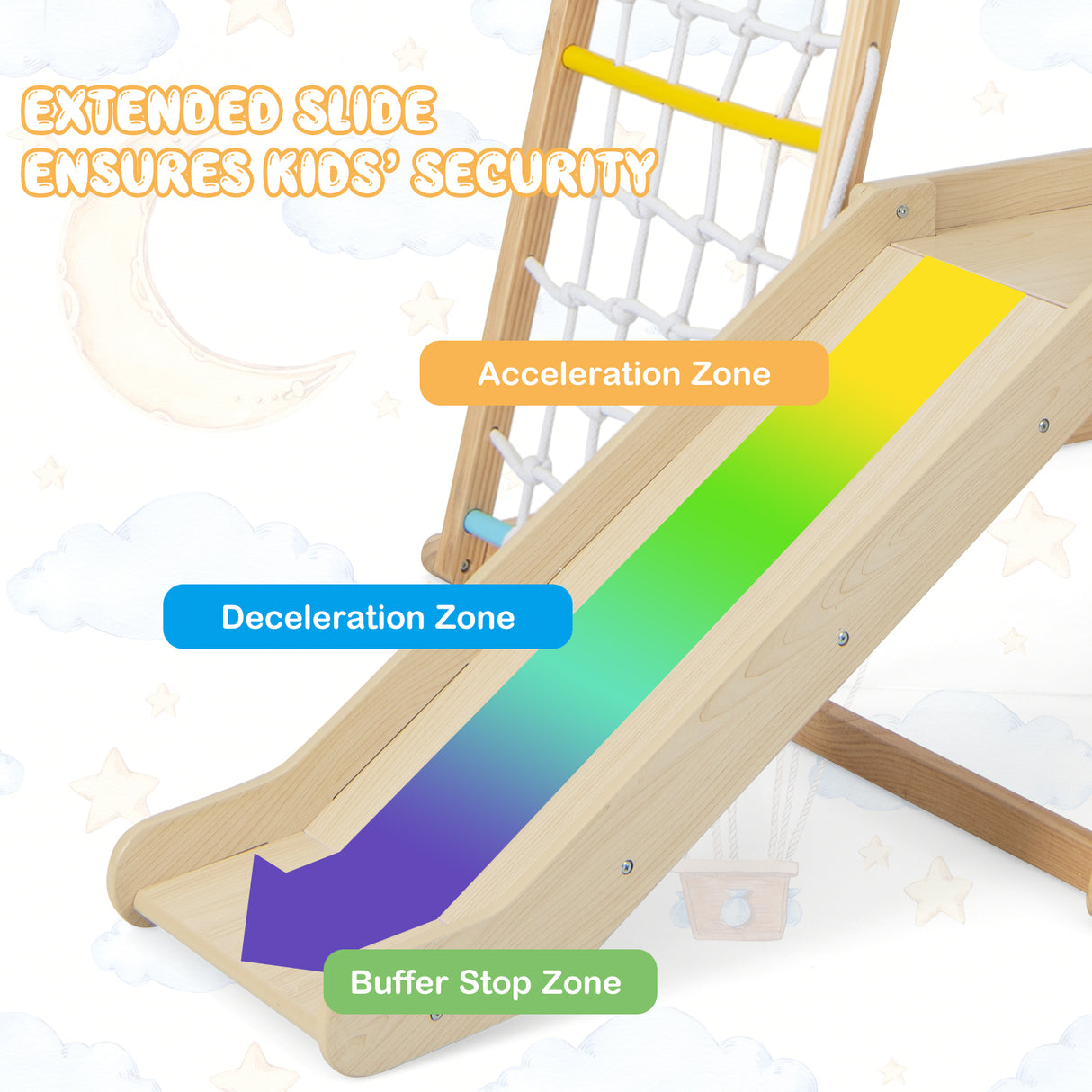HONEY JOY 6-in-1 Jungle Gym Climber