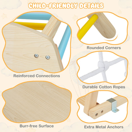 HONEY JOY 6-in-1 Indoor Jungle Gym Climber