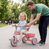 onvertible Kids Tricycle, Toddler Trike with 86° Limited Steering Angle, Carbon Steel Frame, Removable Pedals & Detachable Storage Basket