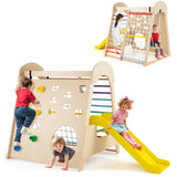 8-in-1 Indoor Jungle Gym, Montessori Climbing Playset for Kids Aged 3+ Years Old