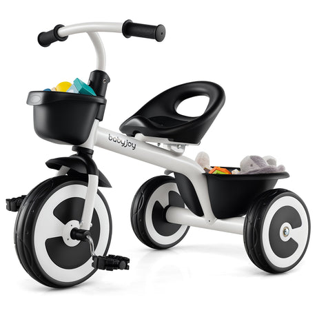 3-Wheel Toddler Bike with Heavy-Duty Carbon Steel Frame, Birthday Gift for Boys & Girls 1.5-5 Years Old