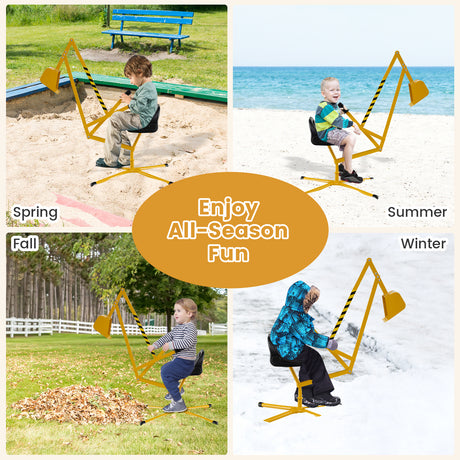 Sandbox Toy Digger, Outdoor Construction Excavator for 3+ Years Old Boys and Girls