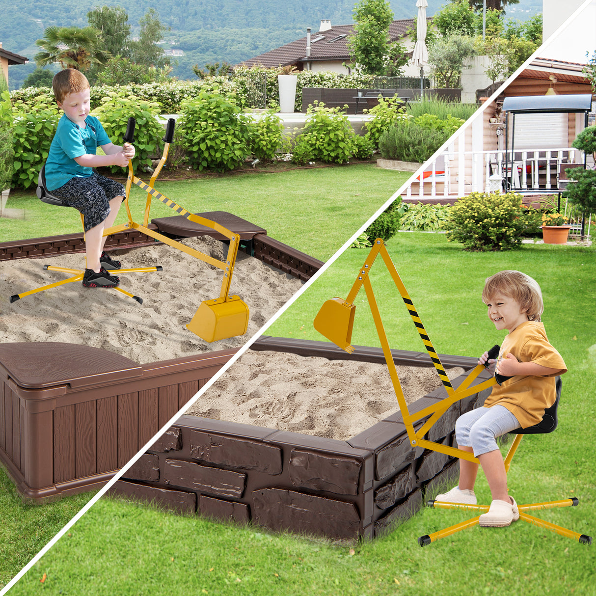 Sandbox Toy Digger, Outdoor Construction Excavator for 3+ Years Old Boys and Girls