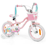 Mermaid Girls Bike with Adjustable Seat and Handlebar for Kids Aged 8+ Years Old