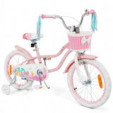 Mermaid Girls Bike with Adjustable Seat and Handlebar for Kids Aged 8+ Years Old