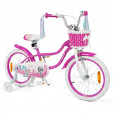 Mermaid Girls Bike with Adjustable Seat and Handlebar for Kids Aged 8+ Years Old