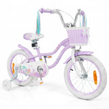 Mermaid Girls Bike with Adjustable Seat and Handlebar for Kids Aged 8+ Years Old