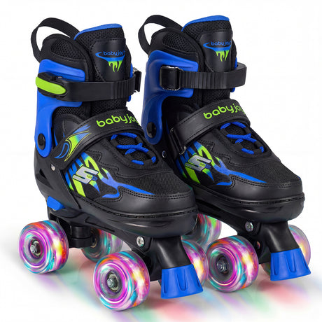 Kids Roller Skates for Teens 4 Sizes Adjustable Quad Skates for Beginners