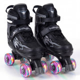 Kids Roller Skates for Teens 4 Sizes Adjustable Quad Skates for Beginners