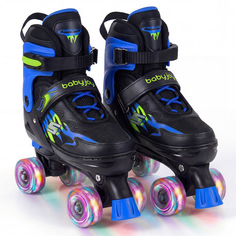 Kids Roller Skates for Teens 4 Sizes Adjustable Quad Skates for Beginners