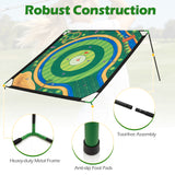 Golf Chipping Game Set 181 x 181 cm Large Chipping Mat for Indoor Outdoor Practice