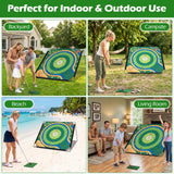 Golf Chipping Game Set 181 x 181 cm Large Chipping Mat for Indoor Outdoor Practice