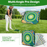 Golf Chipping Game Set 181 x 181 cm Large Chipping Mat for Indoor Outdoor Practice
