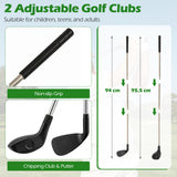 Golf Chipping Game Set 181 x 181 cm Large Chipping Mat for Indoor Outdoor Practice